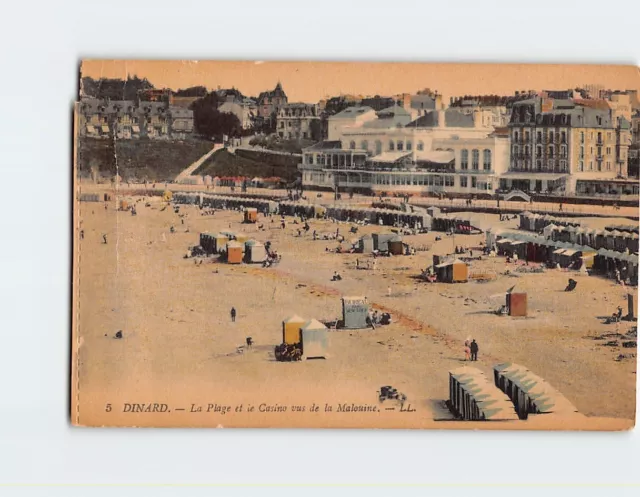 Postcard The Beach and the Casino Seen from La Malouine Dinard France