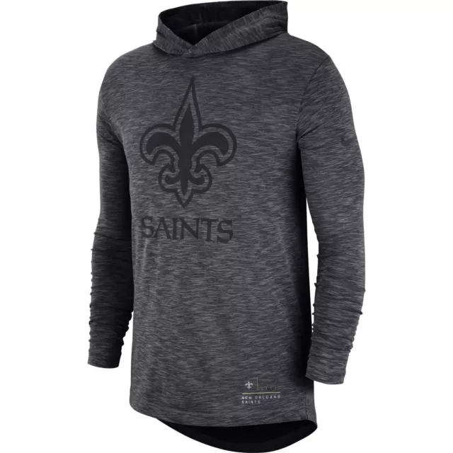 New Orleans Saints Nike Sideline Tonal Hoodie Long Sleeve T-Shirt Men's Medium