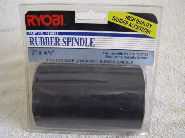 New Old Stock Ryobi 3" x 4-1/2" Rubber Spindle for Oscillating Sander USA Made! New Old Stock Ryobi 3" x 4-1/2" Rubber Spindle for Oscillating Sander USA Made!