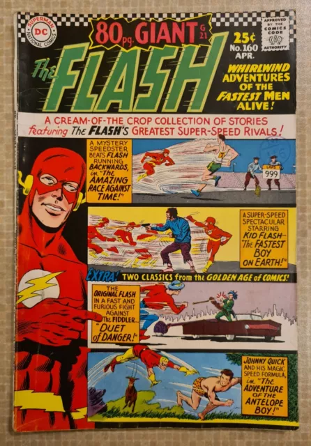 DC Comics - THE FLASH #160 - April 1966 - Giant Issue - Silver Age -