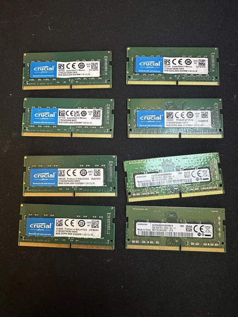 8X8GB SAMSUNG DDR4 SDRAM memory module Model: M393A1G40DB0-CPB0Q