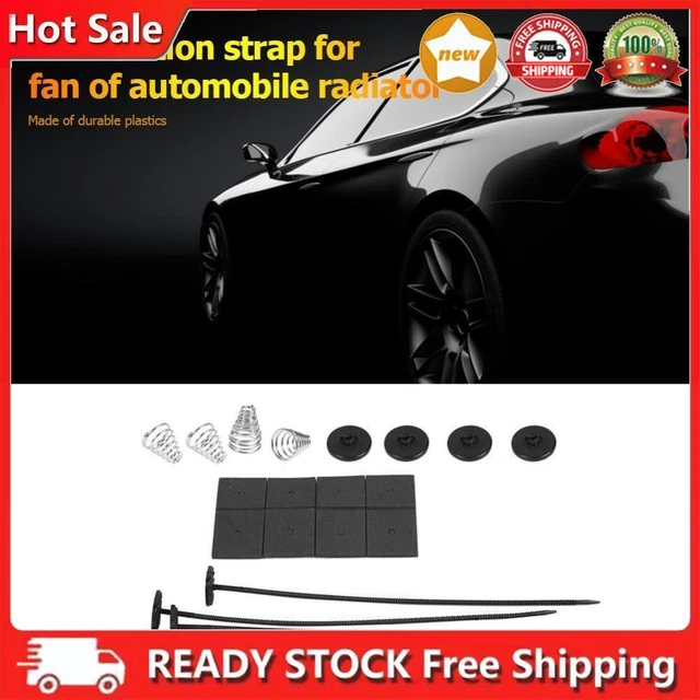 1 Set Universal Car Electric Radiator Cooling Fan Mount Fitting Kit Ties Straps
