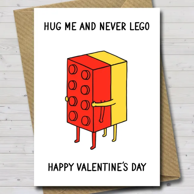 Cute Valentine's Day Card - Hug me and never Let go - Funny Valentines Day Card