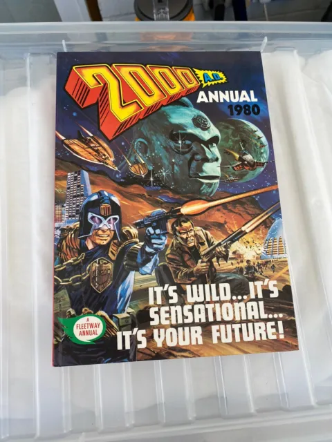 ANNUAL - Vintage 2000AD Annual 1980 Hardback Fleetway Unclipped No Ink VG