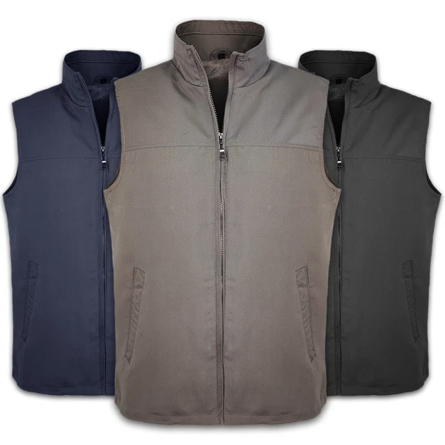 Smanicato Uomo Cotone Giubbino Comfort Giubbotto Leggero Gilet Comodo Veque