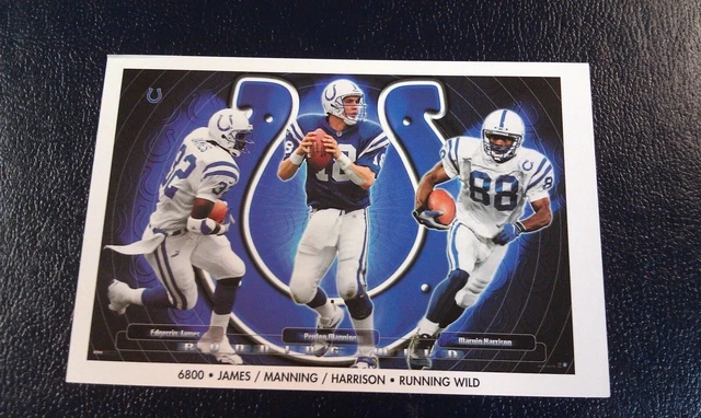 Peyton Manning Edgerrin James Marvin Harrison Colts NFL MINI 4 by 6 POSTER