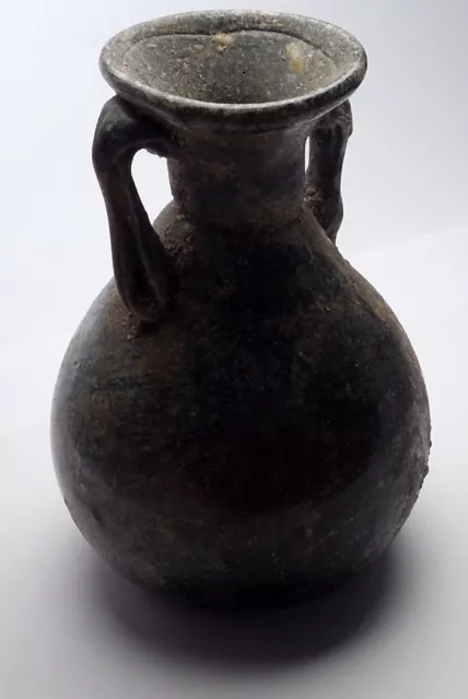 50AD Original Authentic Ancient ROMAN GLASS VASE Urn Vessel Artifact RARE i56181 2