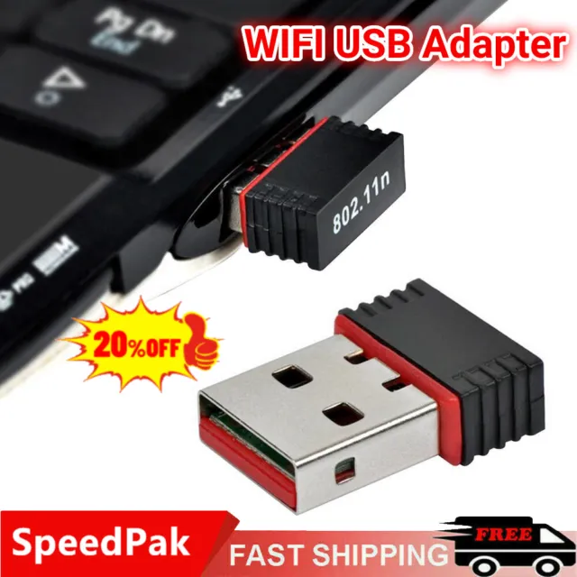 150Mbps Wifi Mini USB Adapter Wireless Dongle Adaptor 802.11 B G N Lan Network