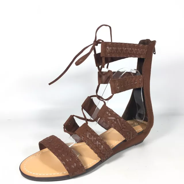 Carlos by Carlos Santana "Kamilla" Women's 9 M Brown Gladiator Sandal Wedges