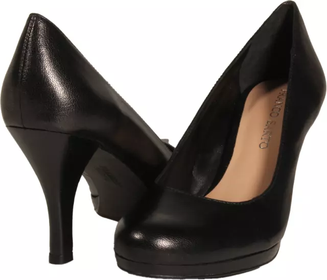 Franco Sarto Orlina Womens Pump Black Leather US Size 8.5 M