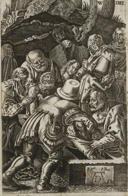 GOOSENS (17.Jhd) nach DÜRER (*1471), Grablegung Christi, KSt. Renaissance