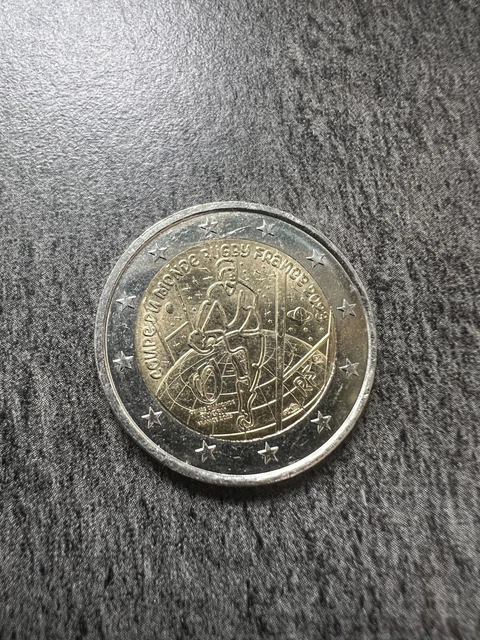 PIECE 2 EUROS Commemorative France 2023 Coupe Du Monde De Rugby EUR 4