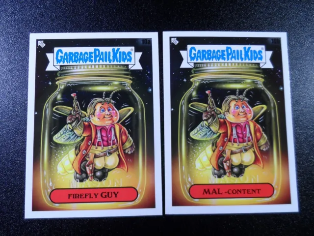 Firefly Nathan Fillion Joss Whedon Spoof Garbage Pail Kids 2 Card Set