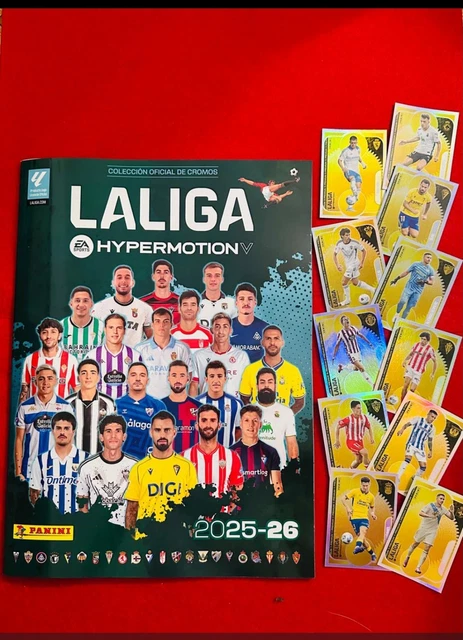 Pack Coleccionista Panini LaLiga Hypermotion 2025-26 – Álbum Oficial Con 96 Cromos, 12 Sobres Y Deckbox De Regalo
