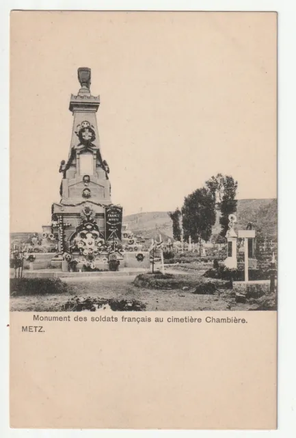 METZ - Moselle - CPA 57 - Monument to French Soldiers 1870 Chambiere Cemetery