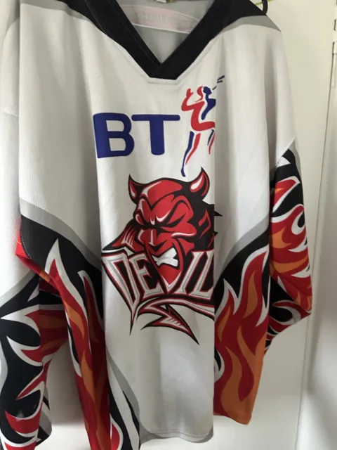Ice Hockey shirt original genuine Jersey Cardiff Devils Millennium Adults