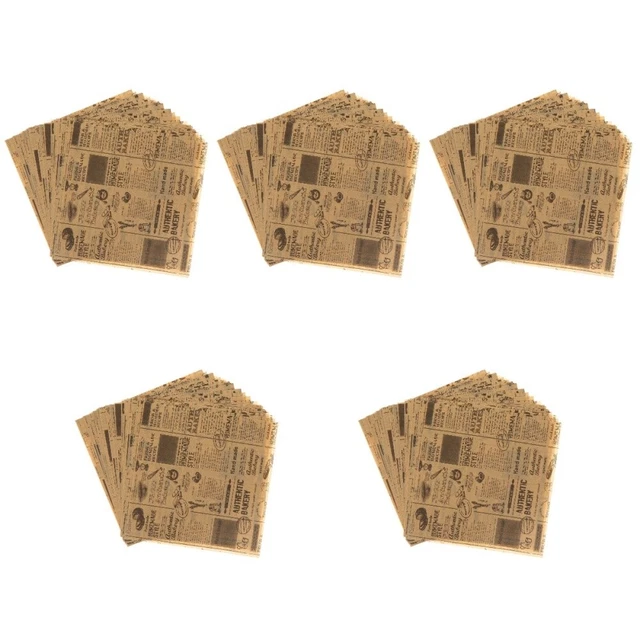 250 fogli fogli fogli fogli antigrasso fogli avvolgimento sandwich hamburger carta da avvolgere veloce