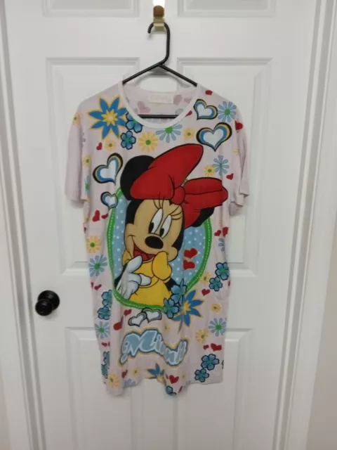 90s Disney Minnie Mouse Oversized Sleep Shirt AOP