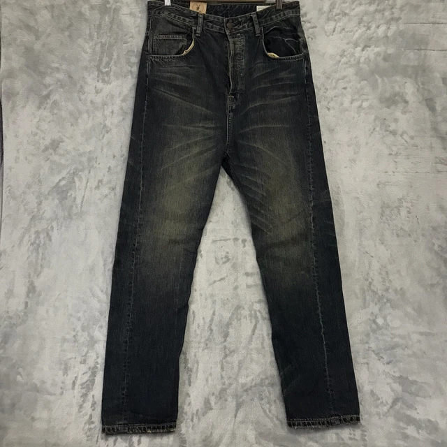 All Saints Gun Carrot Fit Twill Pants Jeans Blue Size W28 L28