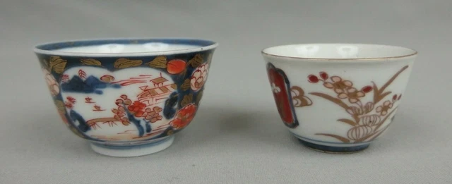 Antique 2 Chinese or Japanase Imari Porcelain Cups C1900