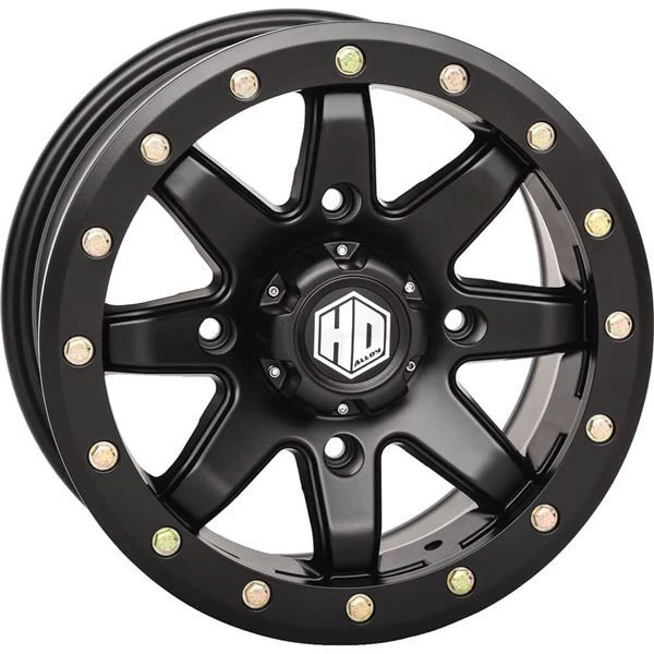 Matte Black 15x10, 4/137, 5+5 STI HD9 Comp Lock Beadlock Wheel - 15HB92710