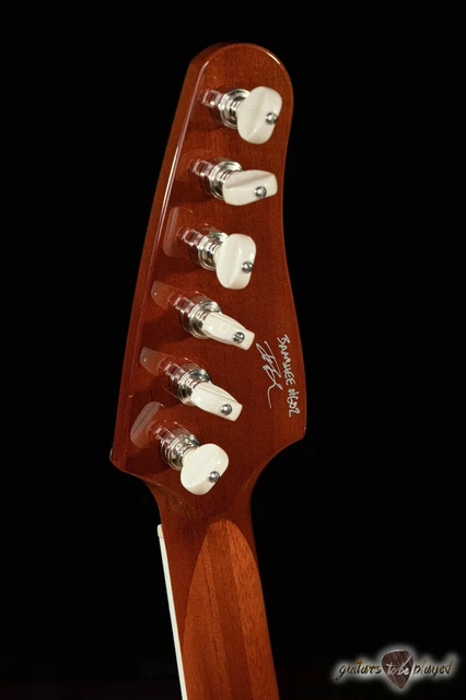 Kauer Banshee Acajou Guitare Avec / Lollar Agrafe & Wolfetone P-90s – Doré Haut 6