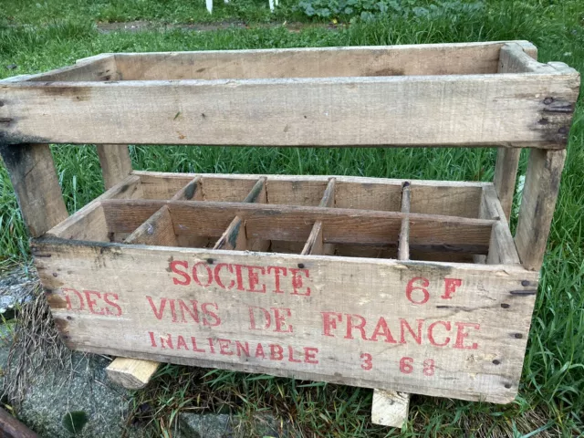 ancienne caisse, casier à bouteille