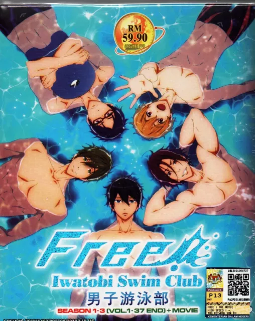 Anime DVD English Dubbed Iwatobi Swim Club Season 1 & 2 OVA for