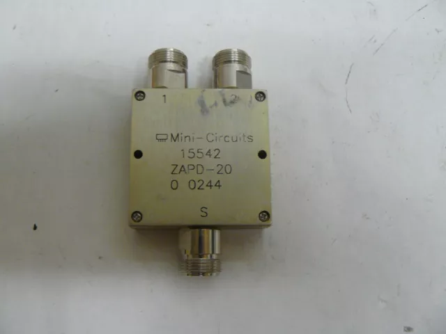 Mini-Circuits Zapd-20 0.7-2.0 Ghz Power Splitter Combiner Coaxial Rf Powerwave