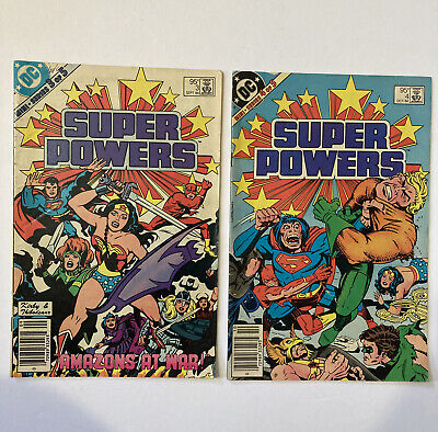 Super Powers Vol 1 #3,4 Newsstand (DC Comics, 1984) Mini Series, Jack Kirby