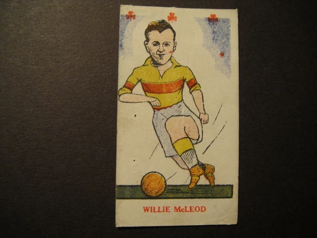 KIDDYS FAVOURITES POPULAR PLAYERS FOOTBALL SHAMROCK  #3 WILLIE McLEOD MOTHERWELL