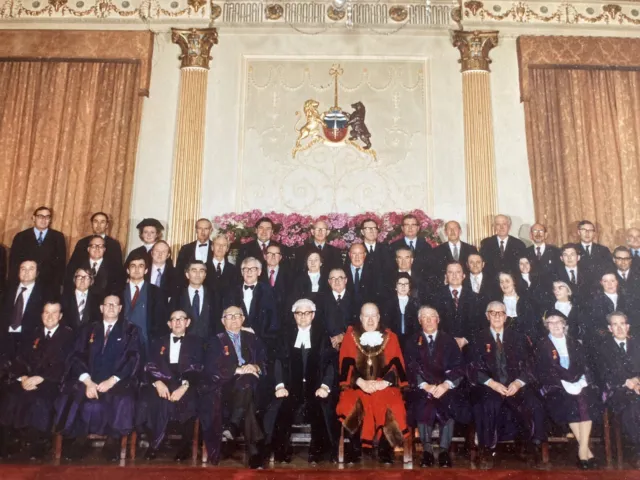 1974 Photo Mayor Civic Event Bath City & County Borough Council  By Norman Heal