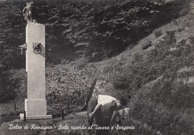 Cartolina *8 Balze Di Romagna Forli Stele Ricordo Al Tevere E Sorgente Viag 1953