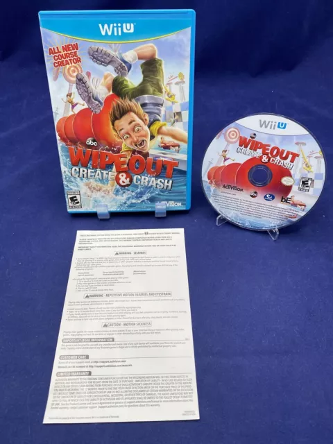 2013 Nintendo Wii U Game ABC WIPEOUT Create & Crash CIB Complete In Box!