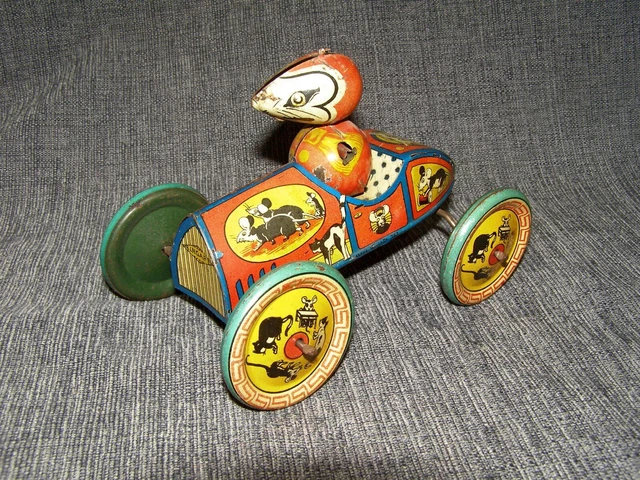SCHUCO SOURIS MECANIQUE EN TOLE JOUET ANCIEN