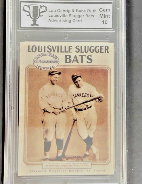 Graded Gem Mint 10 Babe Ruth Red Rock Cola Glossy Version Advertising