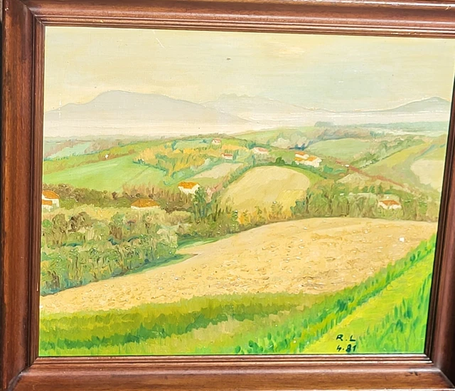 Peinture à l'Huile Sur Toile Impressionniste France 19ème