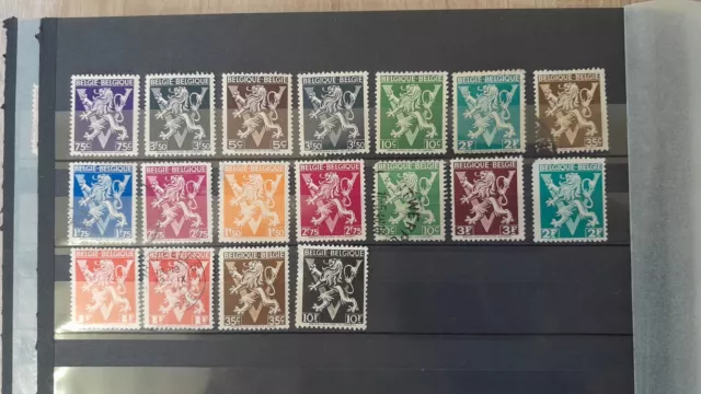 Belgique – Lion héraldique héraldique avec V - 1944