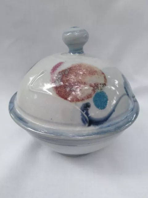 Kevin Boyd Australian Pottery Pale Blue Lidded Bowl or Trinket Dish