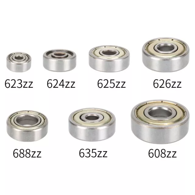 Bearing Miniature Ball Shielded Radial Bearings Silver 608zz 623zz 624zz - 688zz