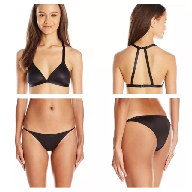 Brand New Billabong Midnight Black Beach Bikini Set - Top Medium & Bottom Large