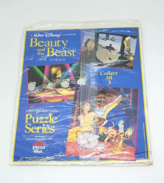 Pizza Hut Kids Meal Toy 1992 Disney s Beauty and the Beast Puzzle - Mrs. Potts