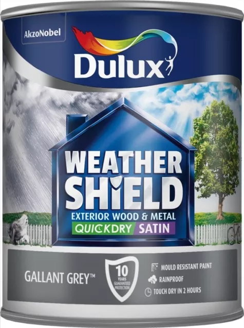 👉 Dulux Weathershield Quick Dry Exterior Satin 750ml