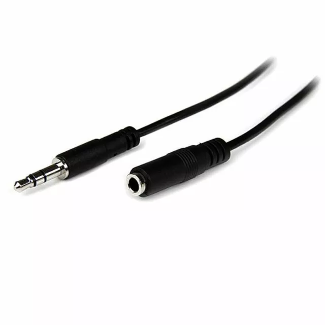 Cable Alargador Jack [3,5 mm] Startech MU1MMFS              Negro 1 m