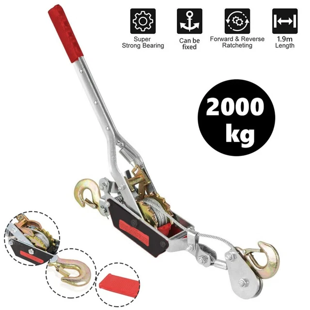 Aocay Handseilzug 2t 3t 4t Ratschen Seilzug Greifzug, Handwinden Aocay Handseilzug 2t 3t 4t Ratschen Seilzug Greifzug, Handwinden