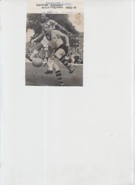 George Francis ex Brentford 1955-61      hand signed  photo