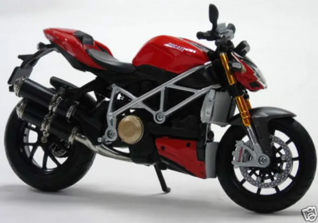 MAISTO 1:12 DUCATI mod. Streetfighter S MOTORCYCLE BIKE DIECAST MODEL NEW IN BOX 2