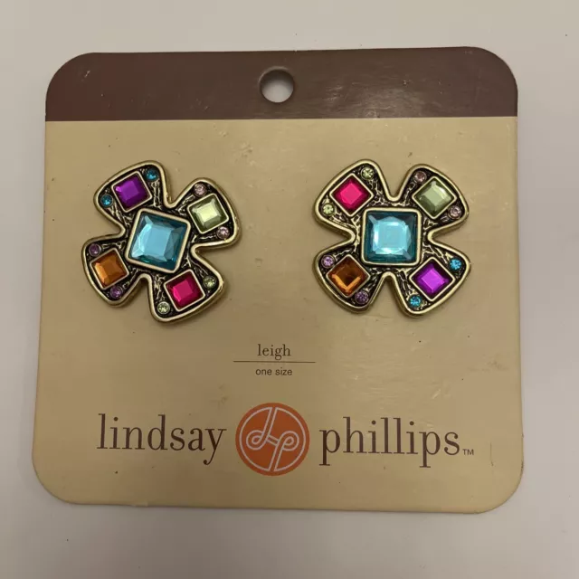 Pair Of Lindsay Phillips Shoe Snap Charms Leigh Gold Tone 2”