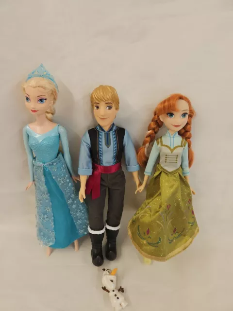 Disney Frozen Dolls Bundle Elsa, Anna, and Kristoff