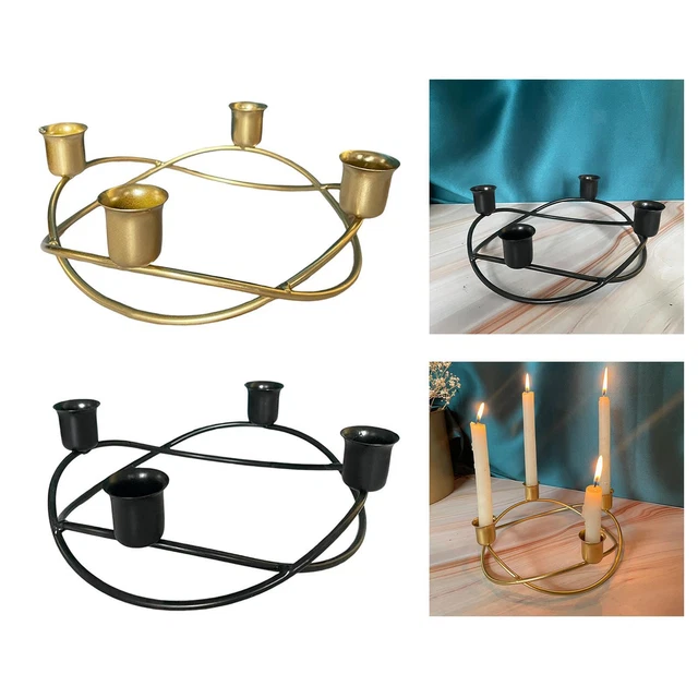 Portavelas moderno Home Wedding Home Decor artesanía de metal portavelas